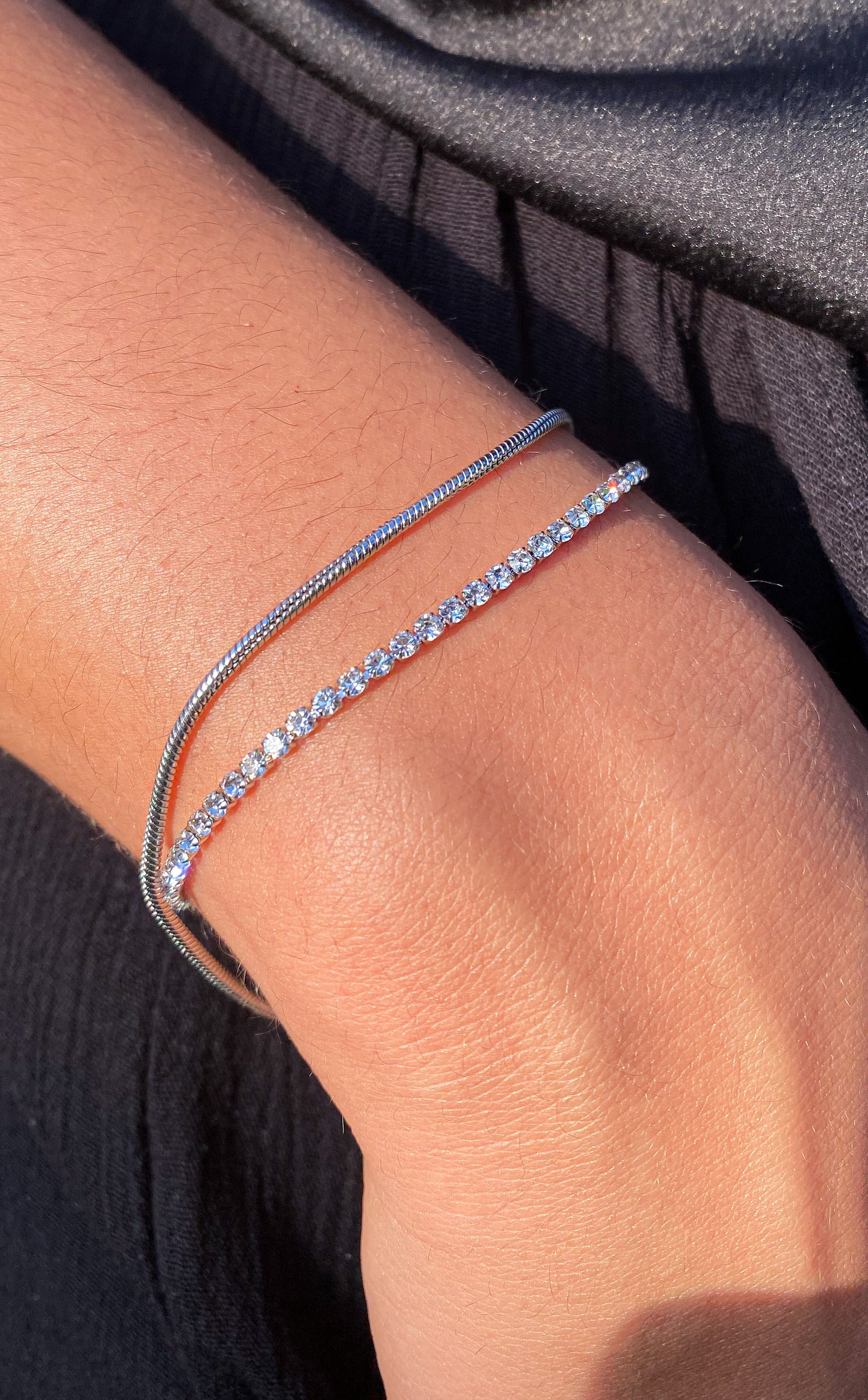 Pulseras Tennis y basic - Silver